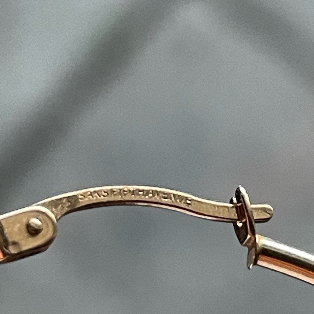 Pair of 14k Gold Hoop Earrings -Saks - Picture 8 of 12
